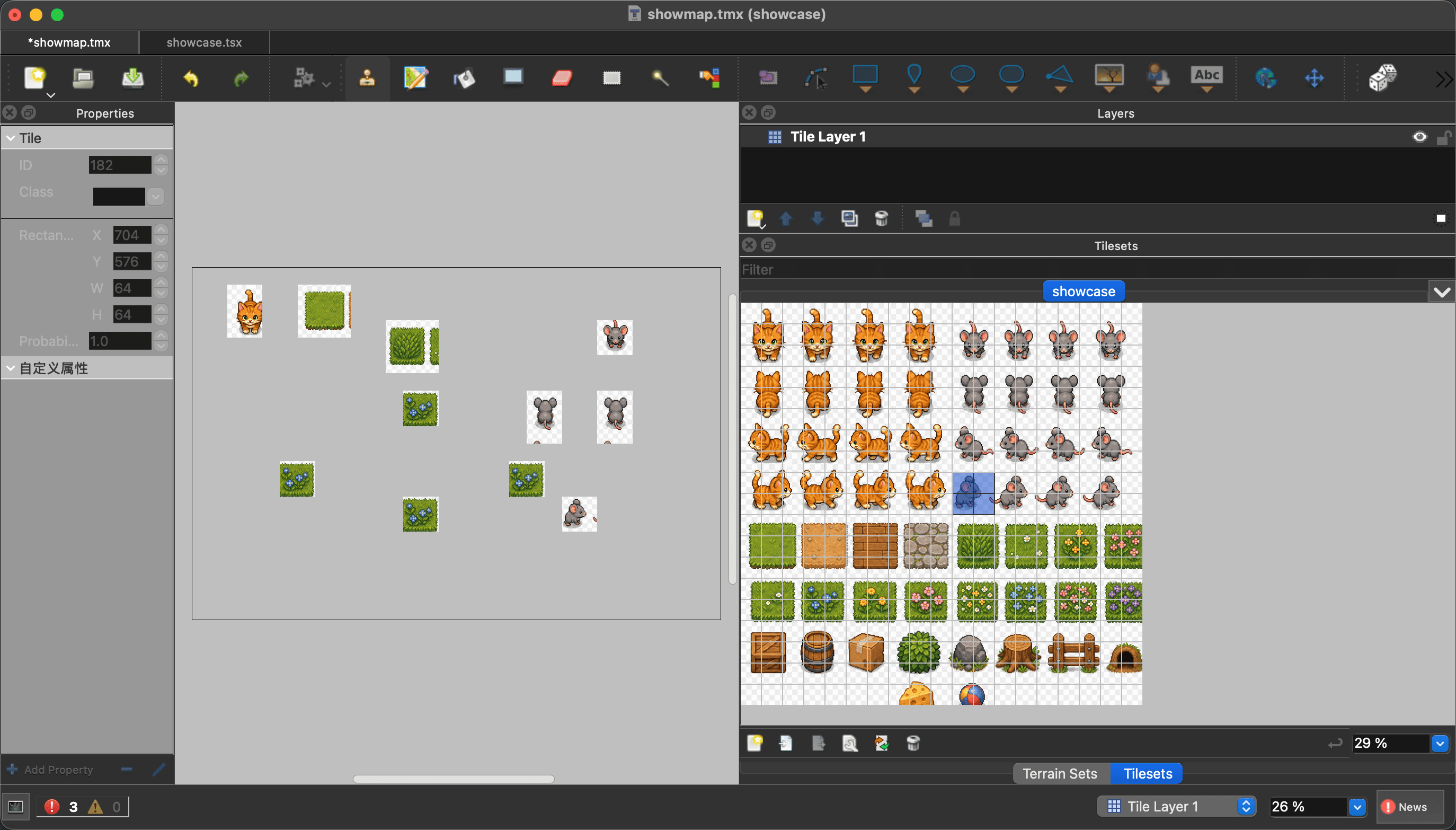 Problems after importing the original SpriteSheet into Tiled
